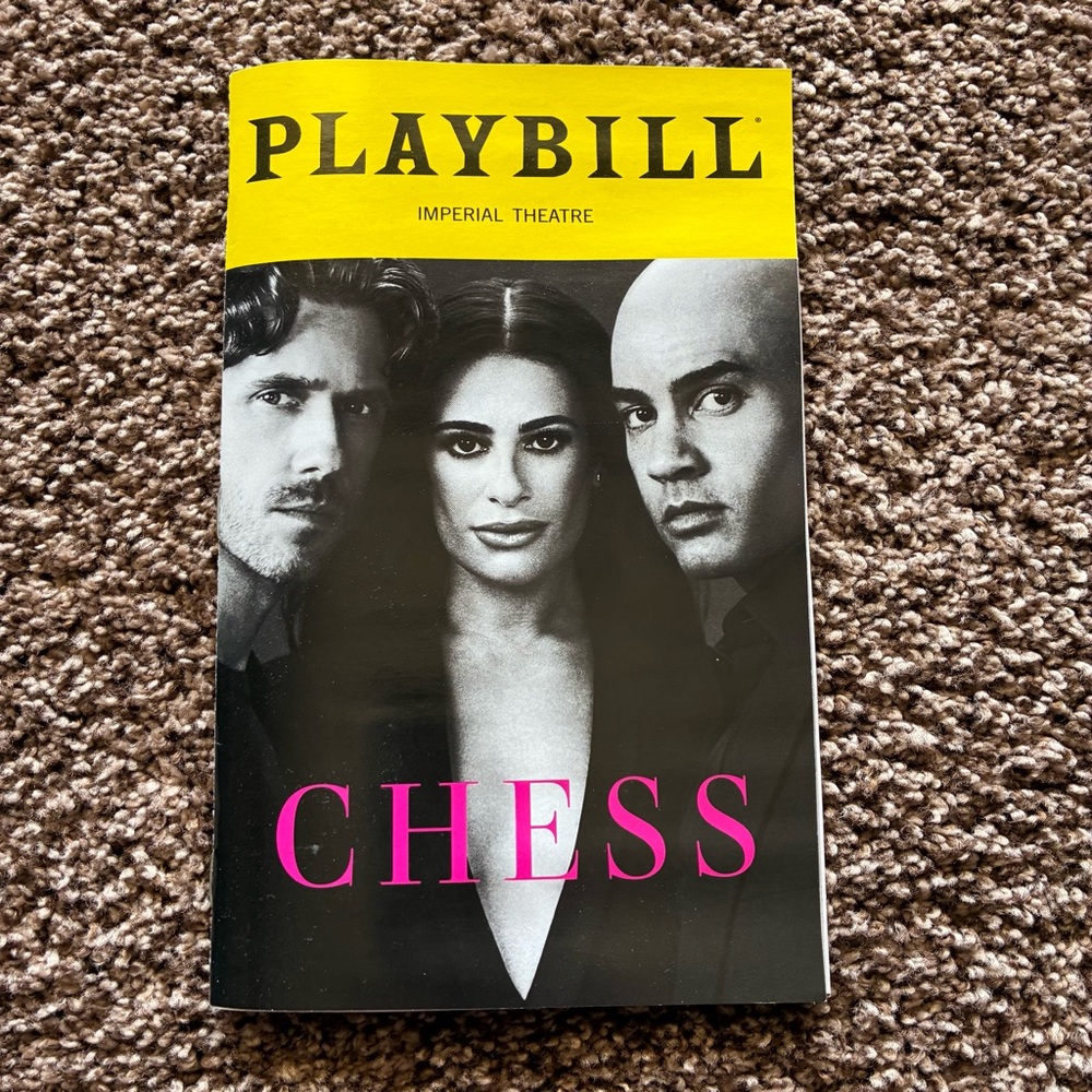 Chess Broadway playbill